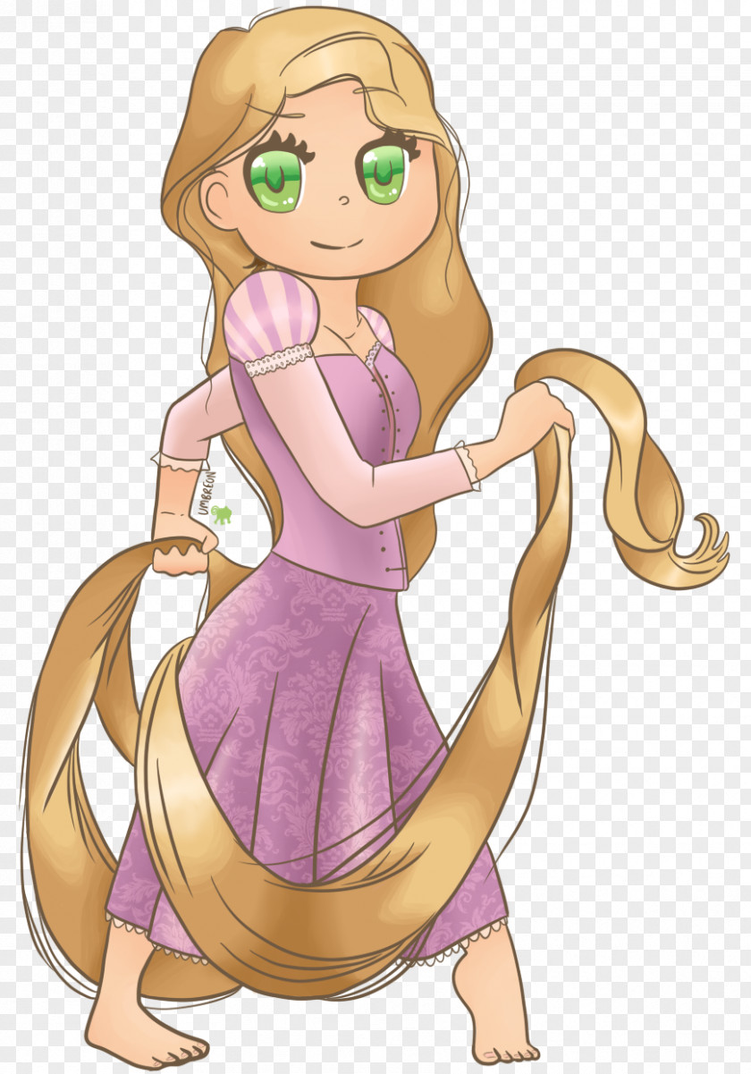 Disney Princess Rapunzel Hair Clip Art PNG