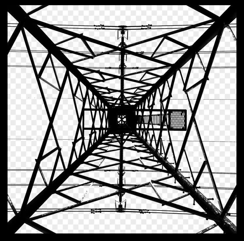 Look Up The Tower Electricity Wire Download Icon PNG