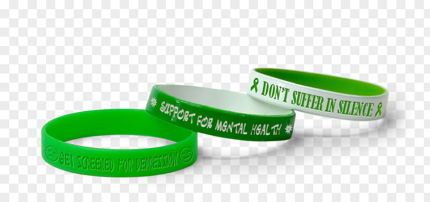 Health Mental Illness Awareness Week Month Disorder Wristband PNG