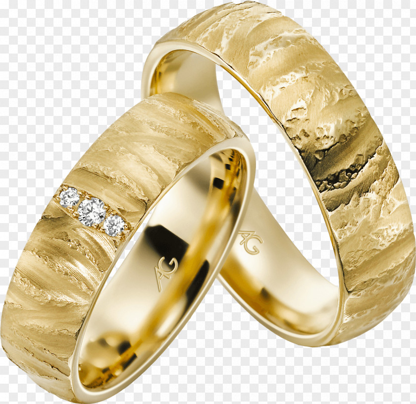 Wedding Ring Gold Geel Goud Jeweler PNG