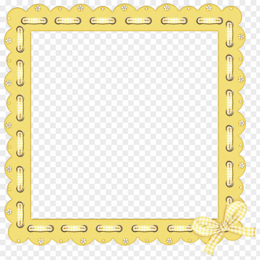 Picture Frame Rectangle Background Yellow PNG