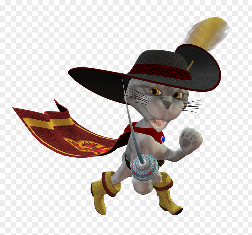 Puss 'n Boots Travels Around The World Figurine PNG