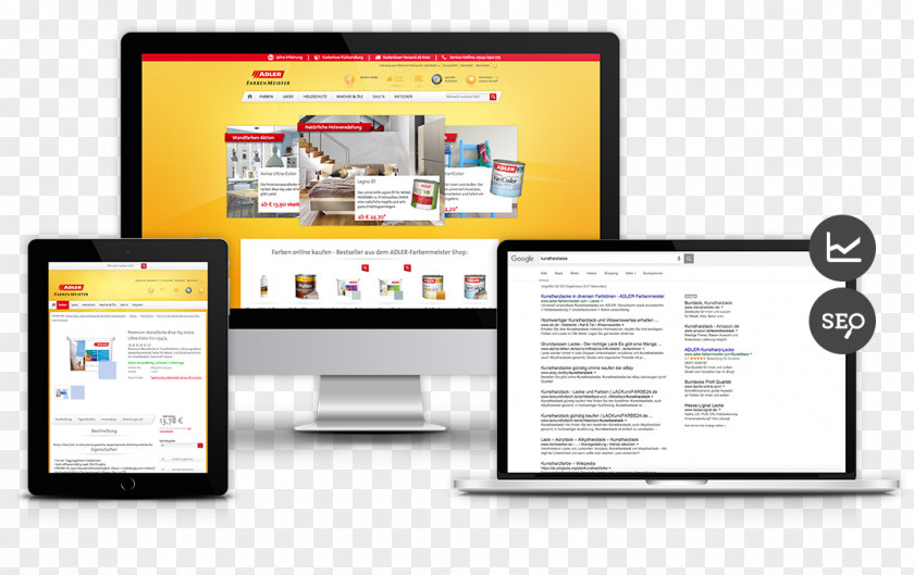 Adler Web Page Development Responsive Design Digital Marketing PNG