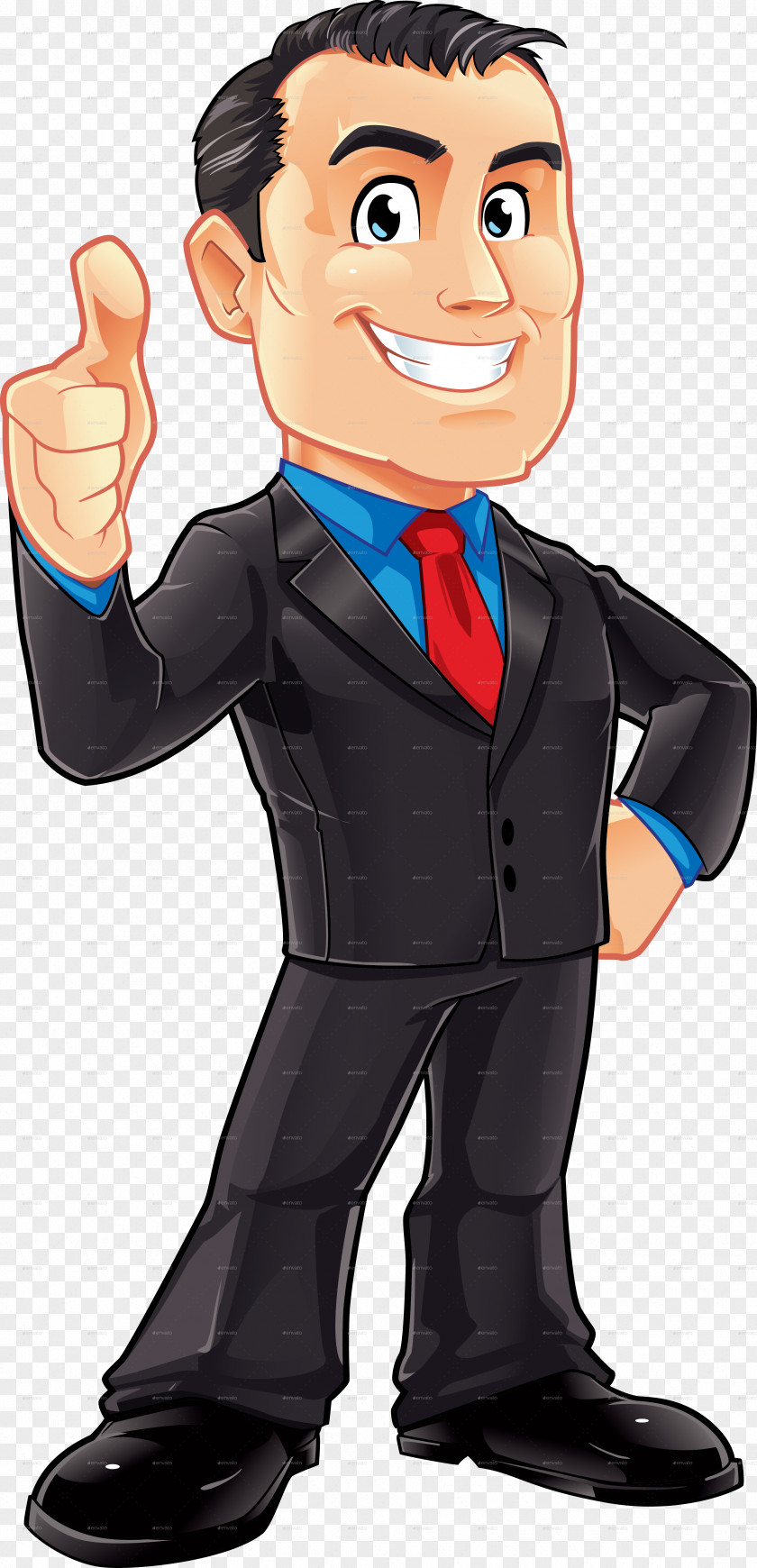 Businessman Cartoon Businessperson Male Clip Art PNG