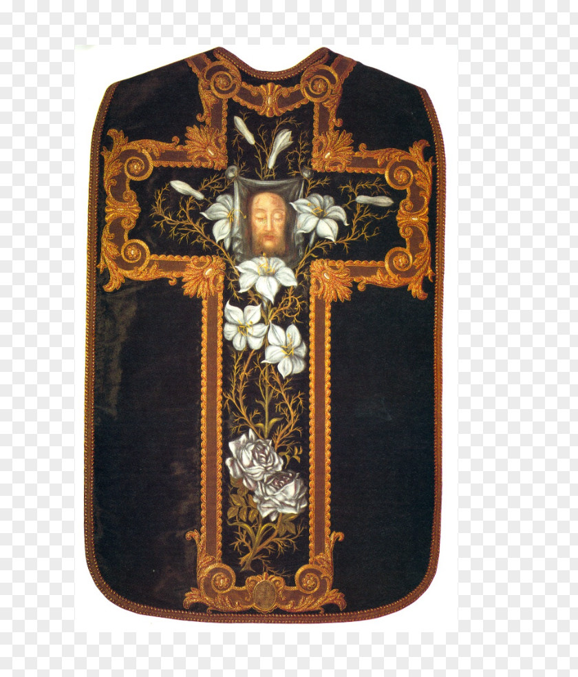 Christian Cross Crucifix Saint Chasuble Vestment Holy Face Of Jesus PNG