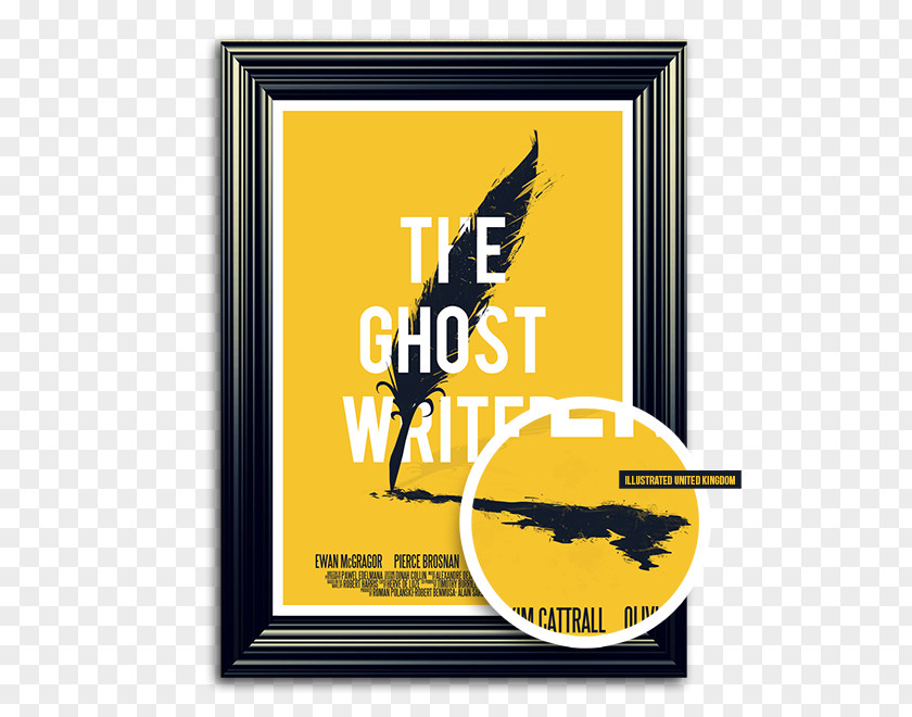 The Ghost Festival Gold Lettering Film Poster Ghostwriter PNG