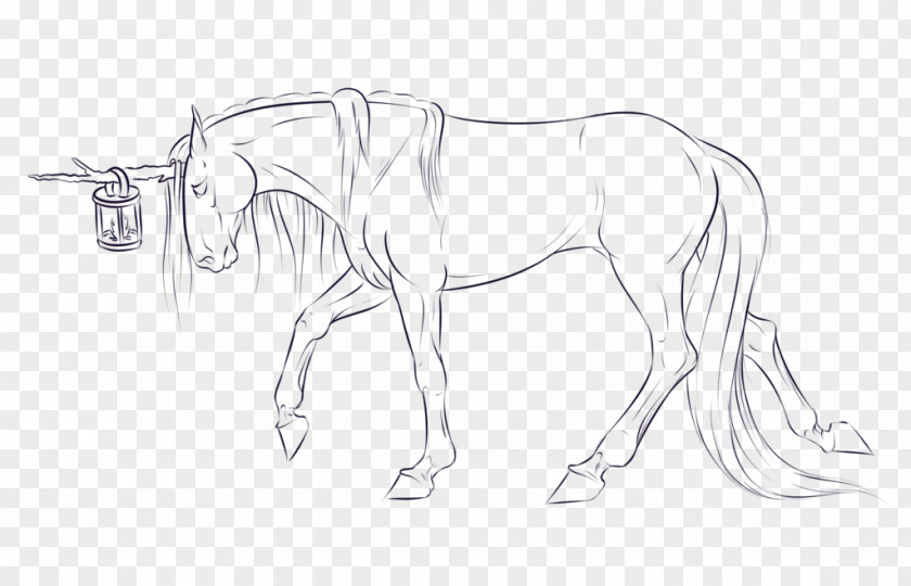 Unicorn Head Pony Mustang Drawing Pack Animal Rein PNG