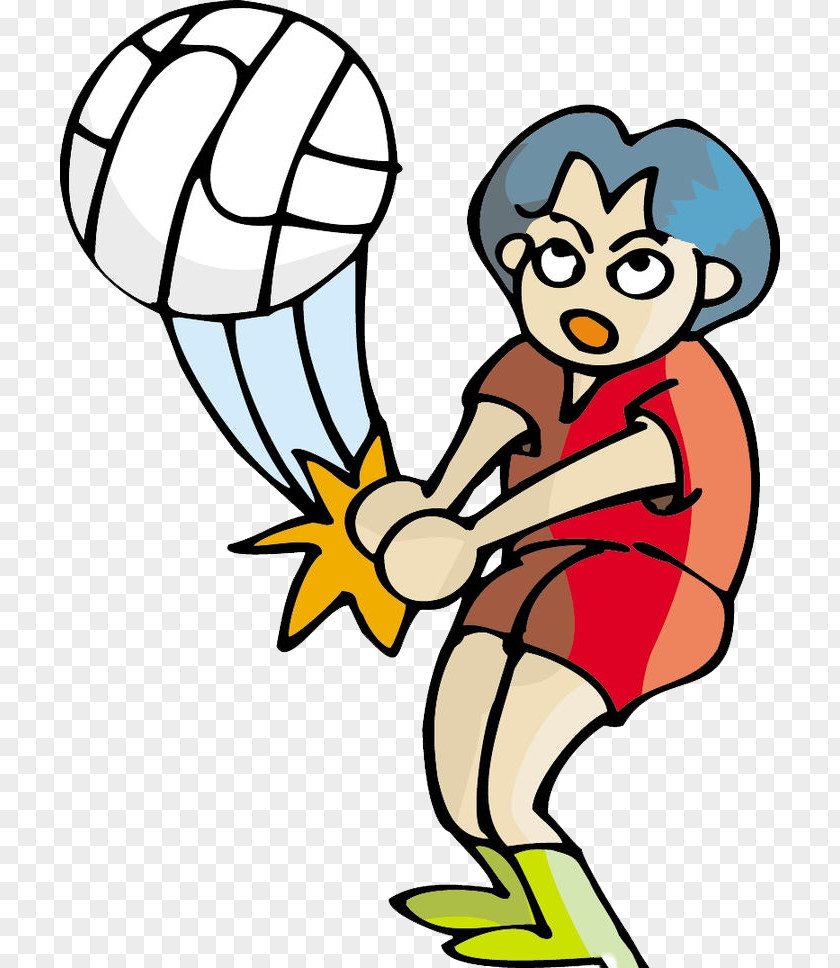 Women's Volleyball Picture Cartoon Computer File PNG