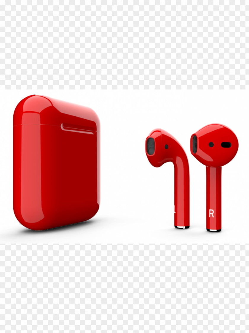 Bluetooth AirPods Color Apple Paint Product Red PNG
