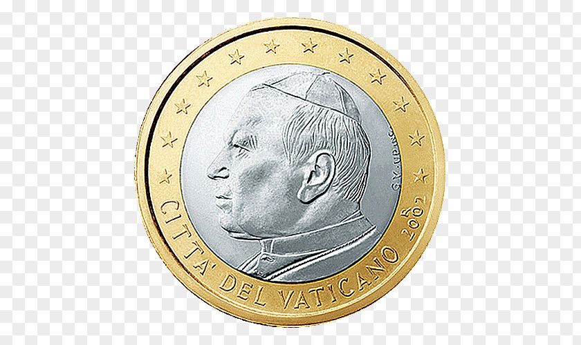 Coin Vatican City Euro Coins 1 2 PNG
