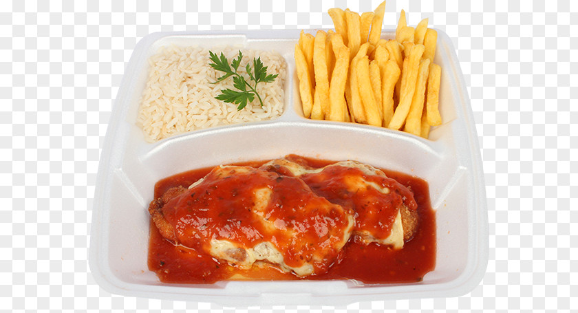 Marmitex Parmigiana Milanesa Currywurst Lunch Recipe PNG