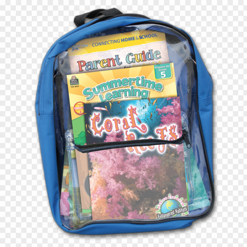 5th Grade Bag Coral Reef Backpack PNG