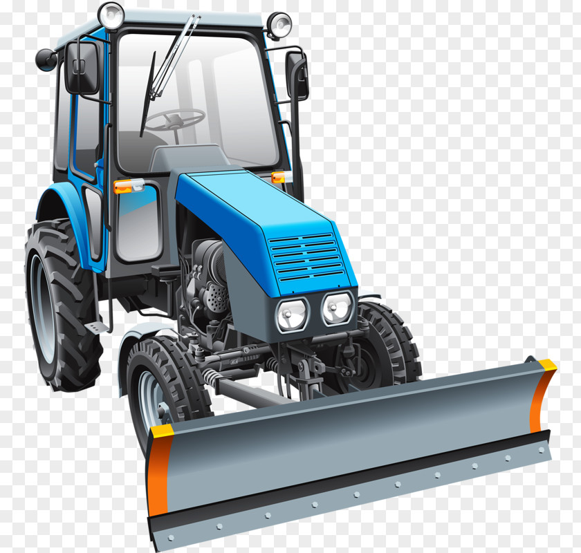 Push Tractor Snowplow Plough Clip Art PNG