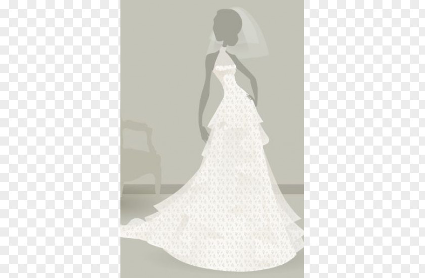 Wedding Dress Ivory Shoulder Pattern PNG