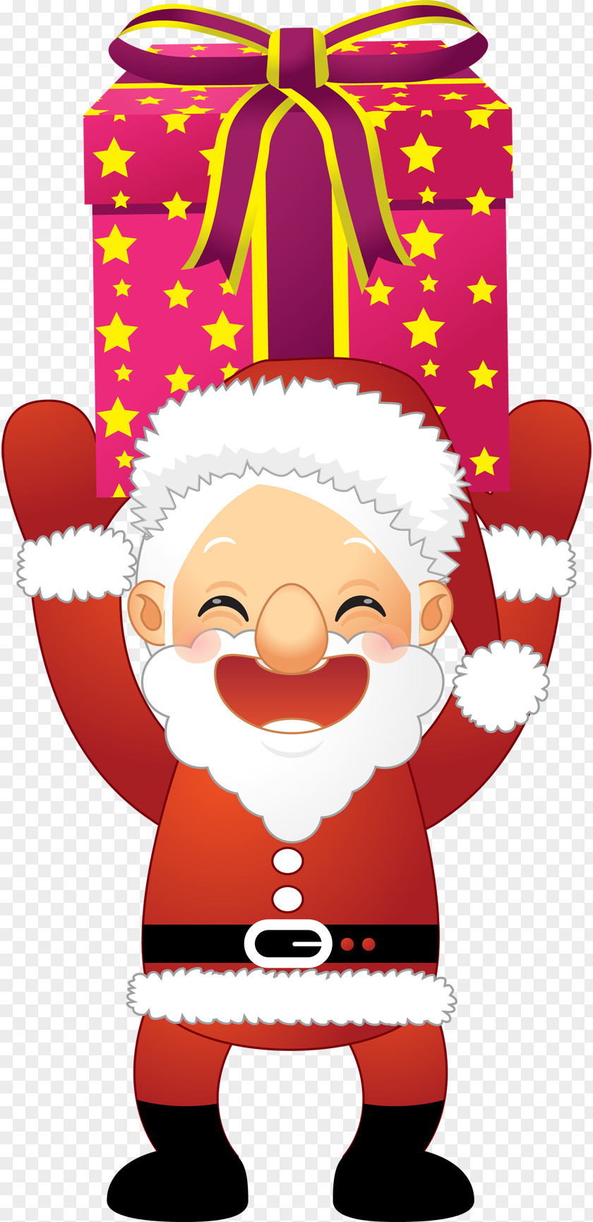 Send Gift Santa Claus Christmas Ornament Clip Art PNG