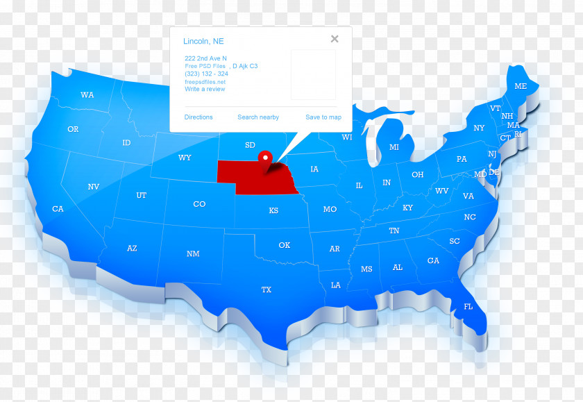 Stereoscopic US Maps And Information United States Map PNG