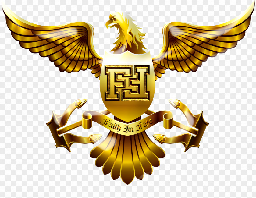 Eagle Logo Golden PNG