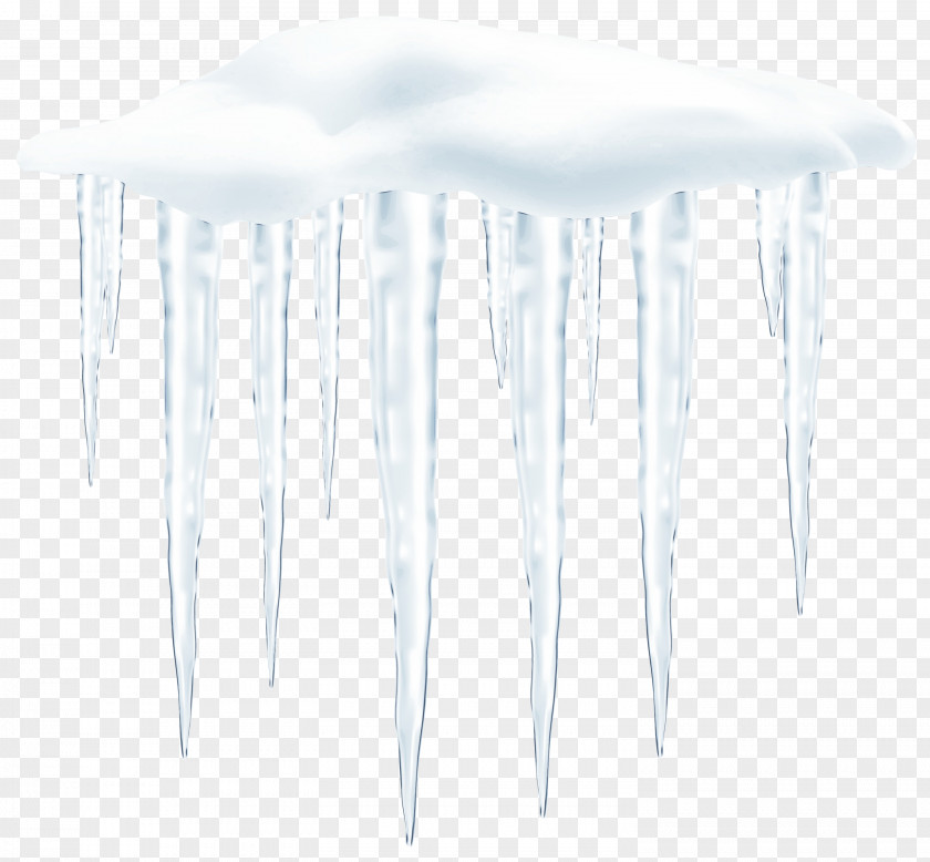 Freezing Stalactite Icicle Design Table PNG