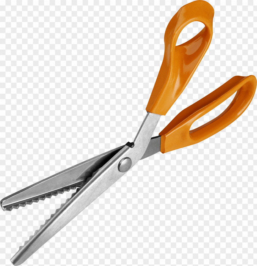 Orange Scissors Image Download PNG