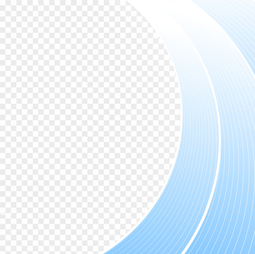 Blue Wavy Border Science Download PNG
