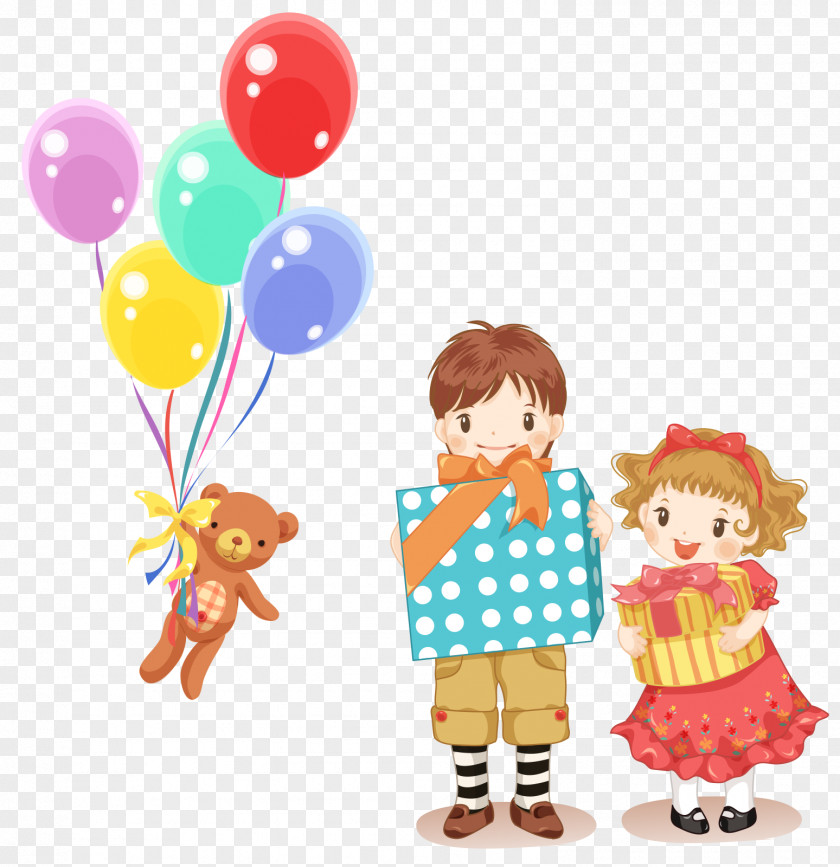 Children And Gifts Child Gift Clip Art PNG