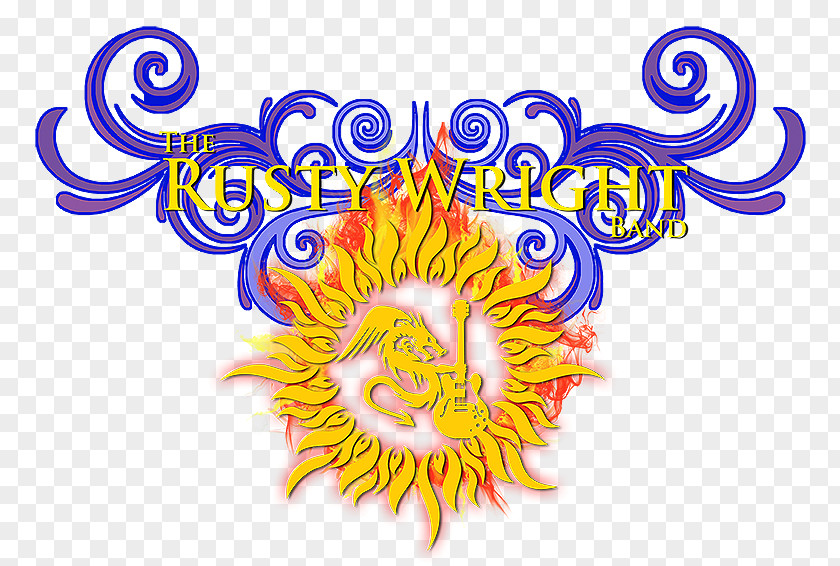 Fire Sun Logo Blues Clip Art Illustration PNG
