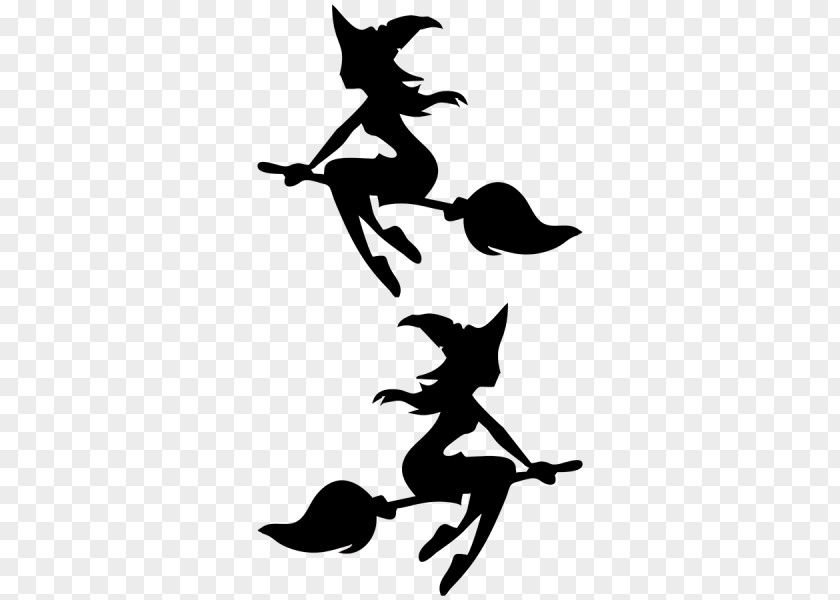 Jumping The Broom Witch's Witchcraft Witch Window PNG