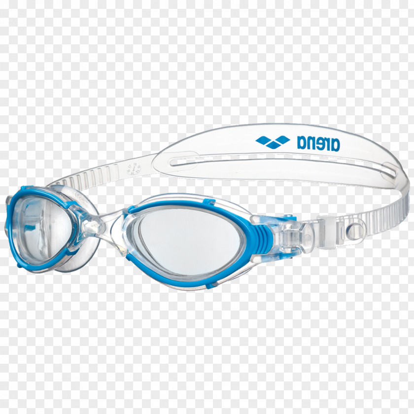 Swimming Goggles Arena Blue Okulary Pływackie PNG