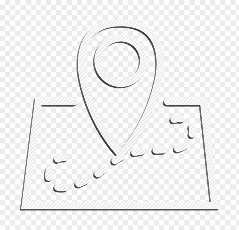 Blackandwhite Symbol Essential Set Icon Map Location Gps PNG