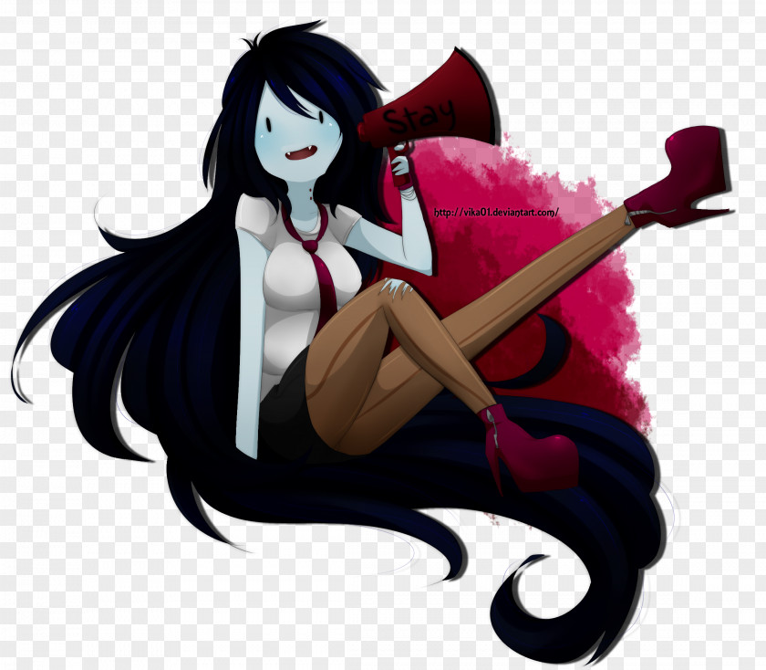 Finn The Human Marceline Vampire Queen Ice King Fan Art PNG