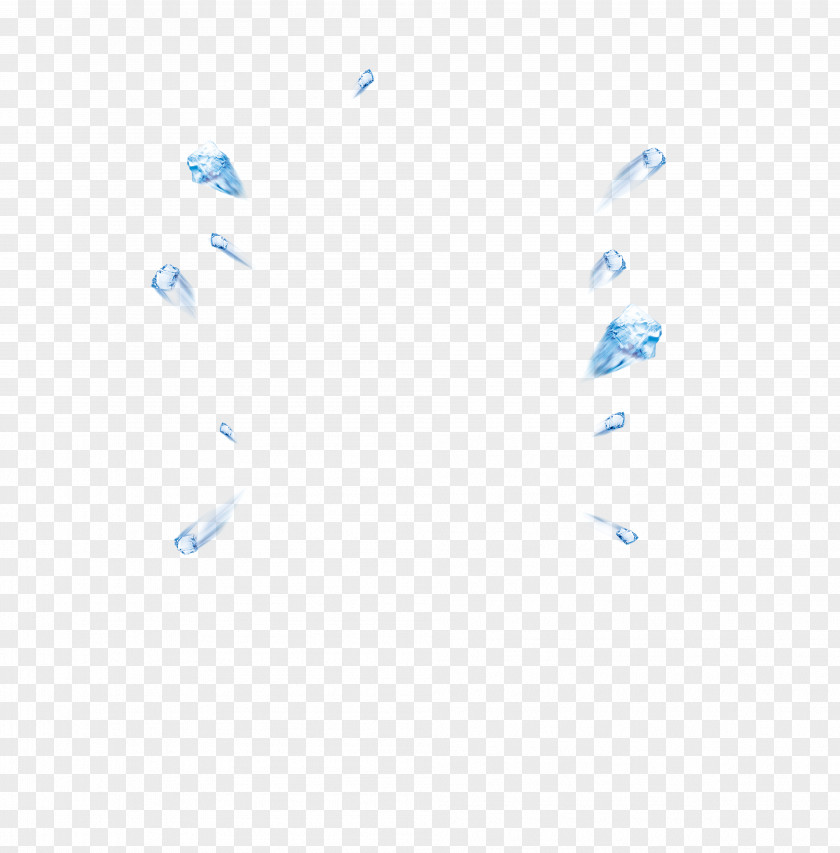 Floating Ice Blue Computer File PNG