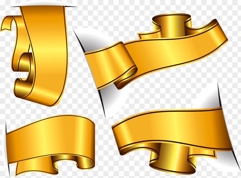 Golden Ribbon PNG