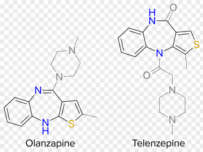 Thienobenzodiazepine Olanzapine Thienotriazolodiazepine Telenzepine Therapy PNG