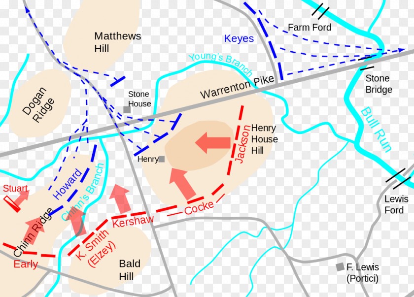 Map First Battle Of Bull Run Second American Civil War Confederate States America PNG