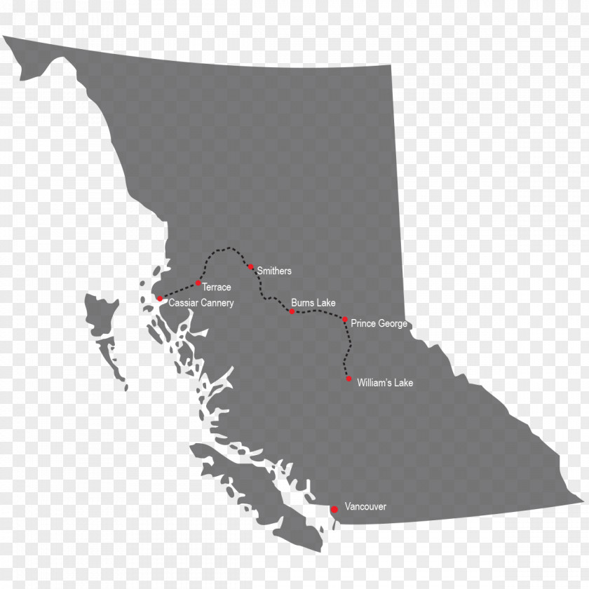 Map Vancouver Island PNG