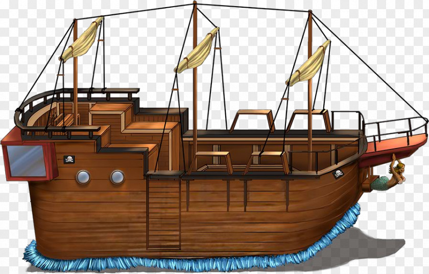 Pirate Ship Watercraft Piracy Float PNG