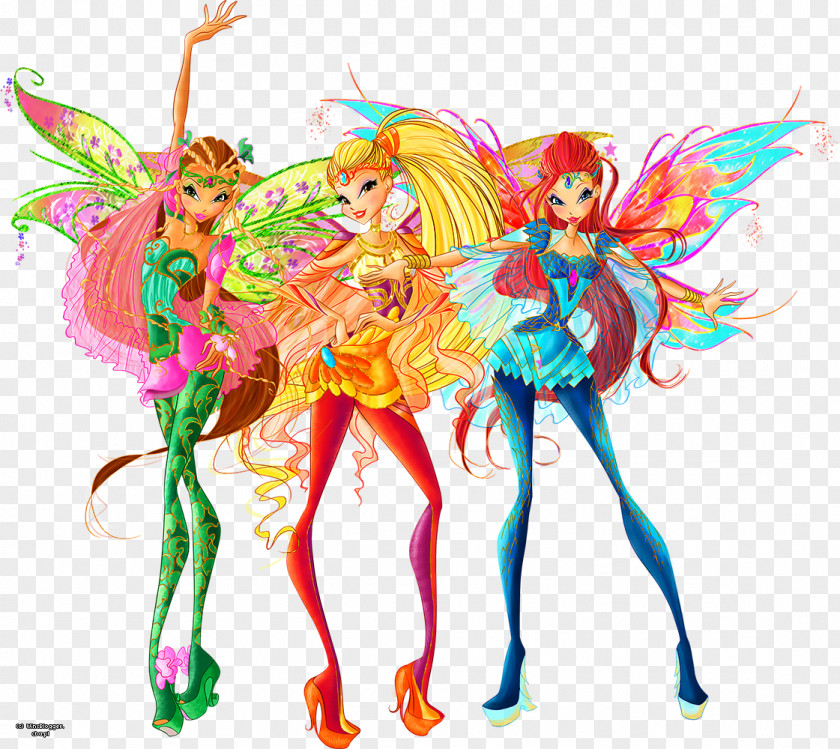 Season 6Winx Club Stella Bloom Tecna Flora Aisha Winx PNG