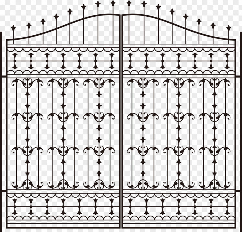 Fancy Iron Gate Window Grille Wrought PNG