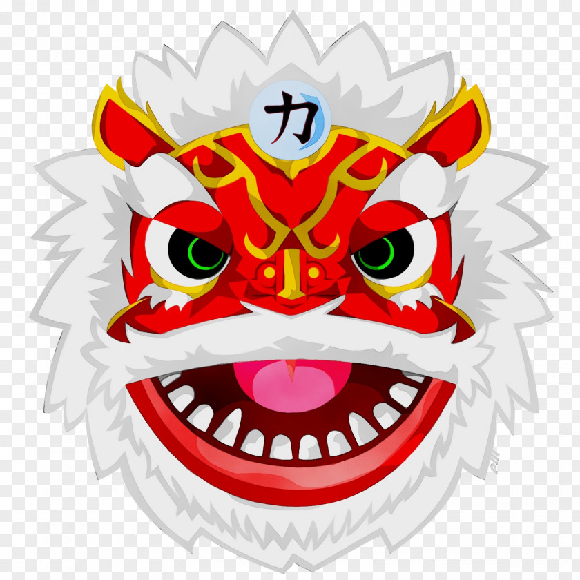 Smile Fictional Character Chinese New Year Lion Dance Cartoon PNG
