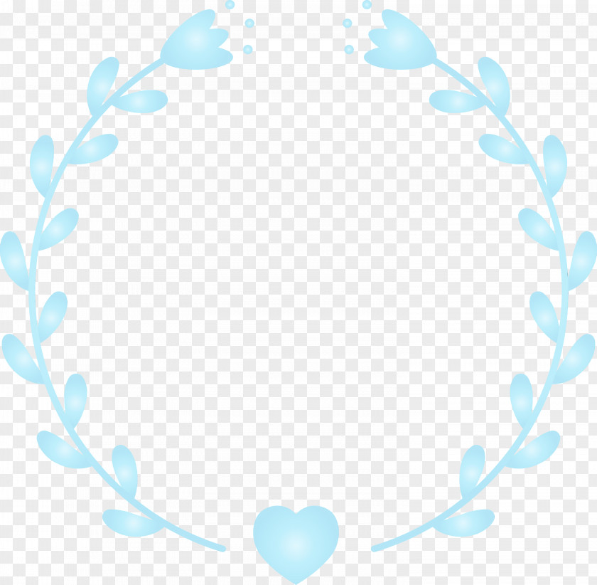 Blue Turquoise Heart Aqua Circle PNG