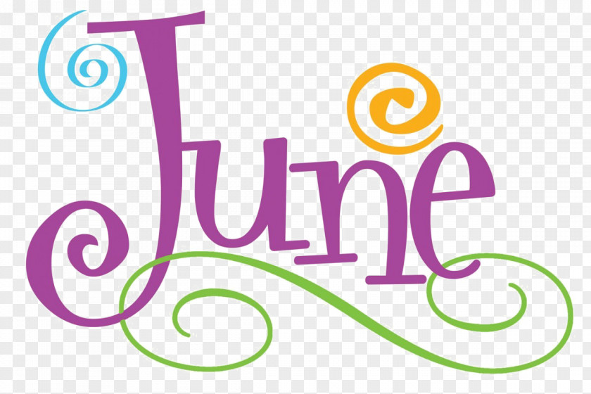 June Date Clip Art Image Month حزيران PNG