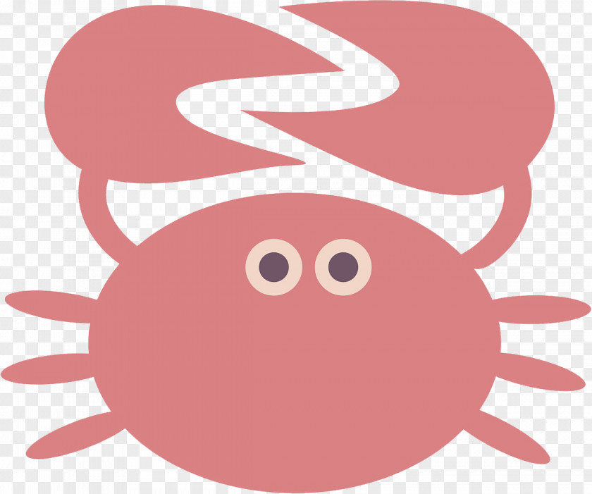 Pink Crab Feet Cartoon Clip Art PNG