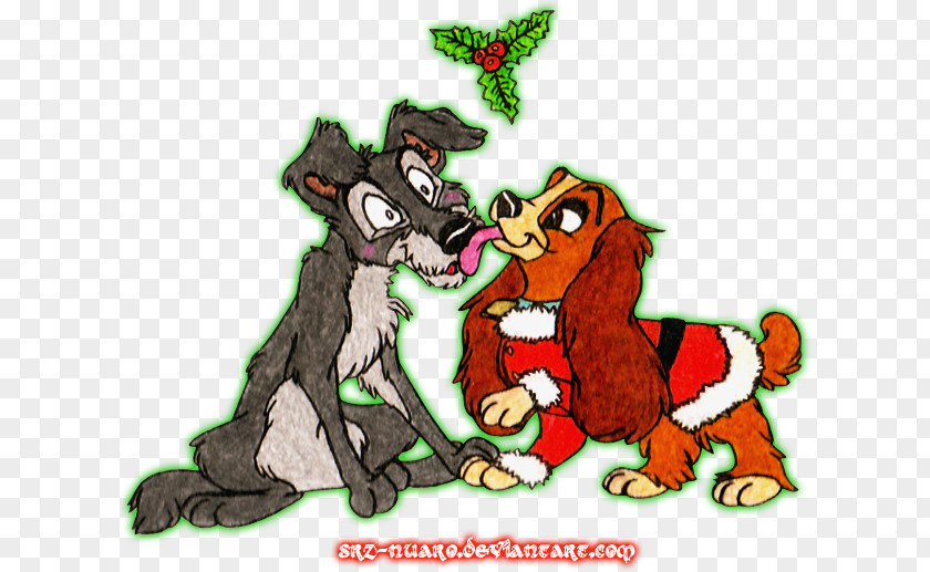 Dog The Tramp Christmas Ornament Scamp PNG