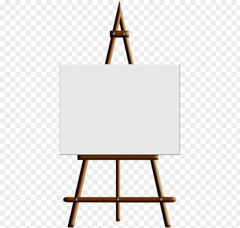 Wooden Triangle Easel Painting Art Clip PNG