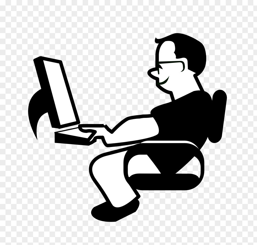 Pictures Of People On The Computer Clip Art PNG