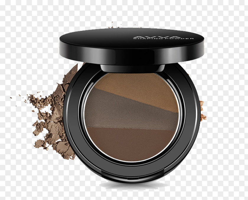 Round Eyebrow Color Makeup Box Cosmetics Make-up Powder PNG