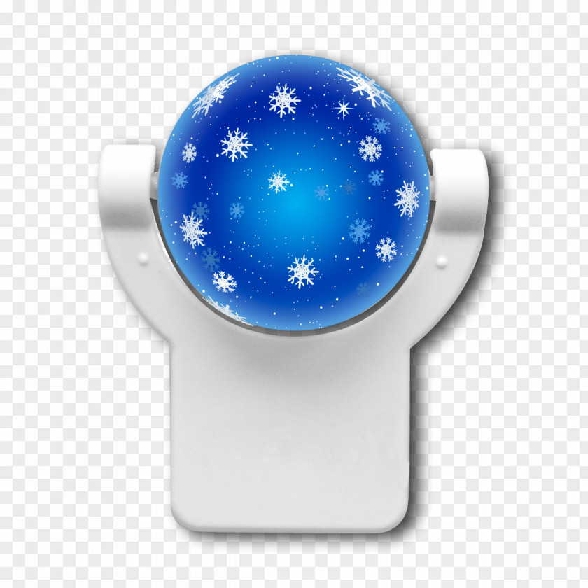 Star Snowflake Blue PNG