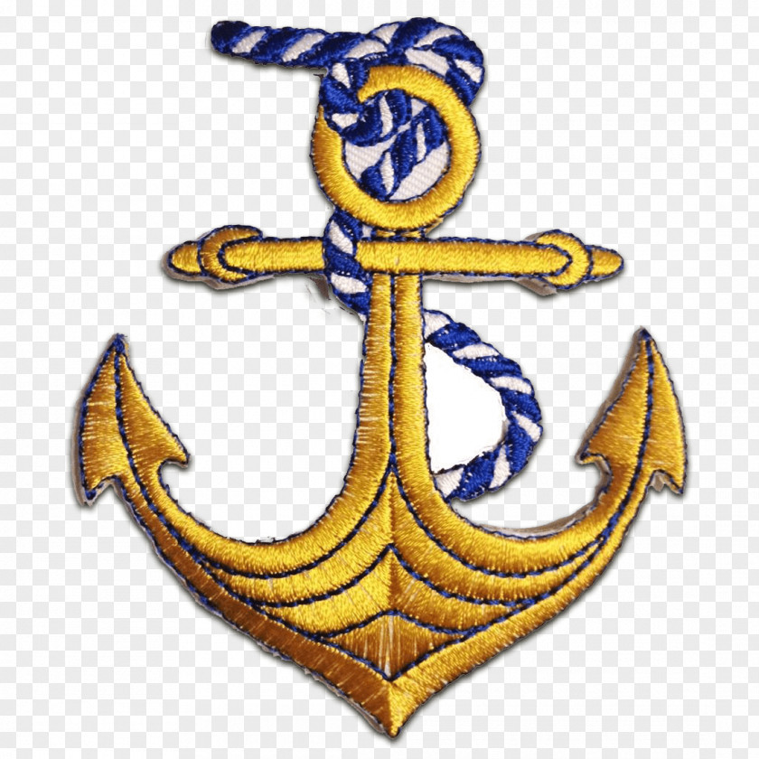 Anchor Embroidered Patch Embroidery Sewing Iron-on PNG