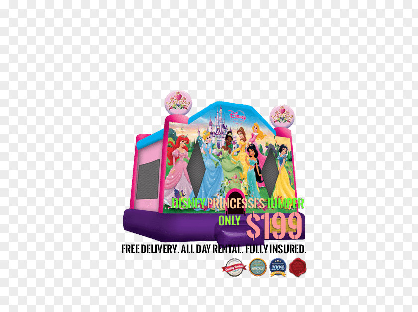 Castle Inflatable Bouncers Disney Princess The Walt Company Cars PNG