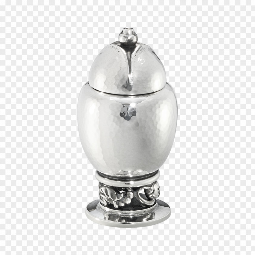 Silver Salt And Pepper Shakers Georg Jensen A/S Cellini Cellar PNG